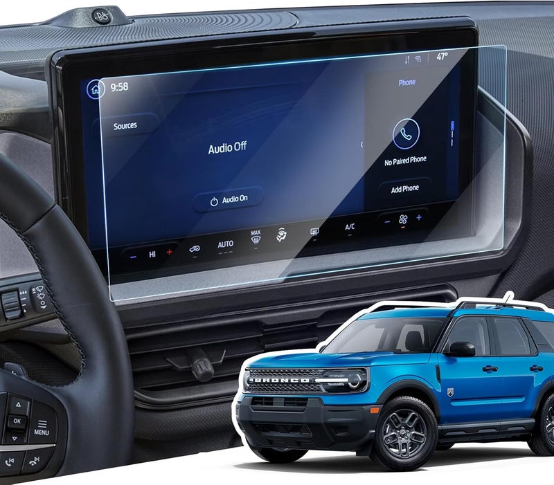 LANGBEAN Anti-Glare Matte Screen Protector for 2025 Ford Bronco Sport (Badlands/Big Bend/Free Wheeling/Heritage/Outer Banks),13.2 Inch Infotainment Touchscreen, 9H Tempered Glass 2025 Bronco Sport Accessories - Image 1